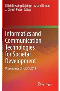 Informatics and Communication Technologies for Societal Development