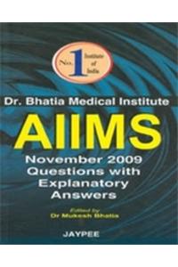 AIIMS November 2007 Questions with Explanatory Answers