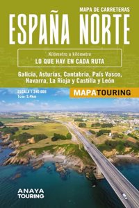 Mapa de carreteras de Espana Norte 1:340.000 - (desplegable)
