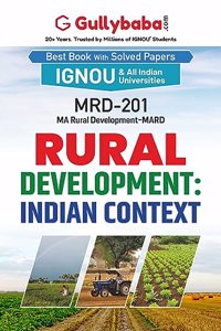 Gullybaba IGNOU MA 1st Sem MRD-201 Rural Development : Indian Context in English - Latest Edition IGNOU Help Book with Solved Previous Year's Question Papers and Important Exam Notes