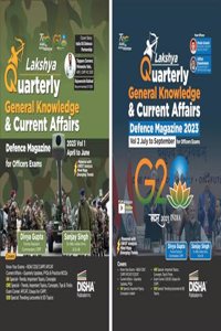 Half Yearly Lakshya - the Quarterly General Knowledge & Current Affairs Magazine for Defence Officers Exams 2023 Vol. 1 & 2 - April to September (set of 2 Quarterlies) | NDA, CDS , AFCAT, CAPF, SSB