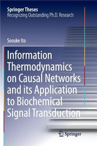 Information Thermodynamics on Causal Networks and Its Application to Biochemical Signal Transduction