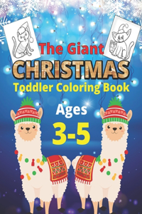 Giant Christmas Toddler Coloring Book Ages 3-5