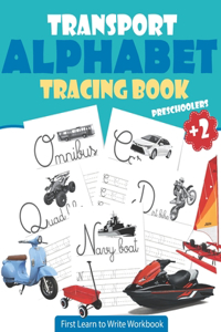 Transport Alphabet Tracing Book Preschoolers