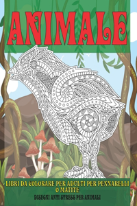 Libri da colorare per adulti per pennarelli o matite - Disegni Anti stress per animali - Animale