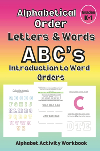 Alphabetical Order Letters & Words