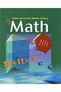 McDougal Littell Middle School Math, Course 3: Etutorial CD-ROM with Site License