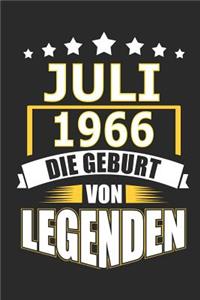 Juli 1966 Die Geburt von Legenden