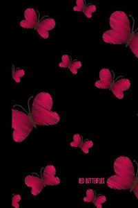 Red butterflies