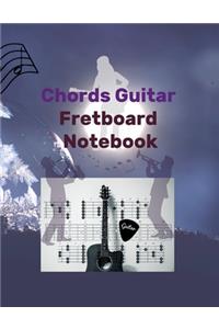 Chords Guitar Fretboard Notebook