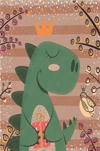 Dinosaur princess notebook