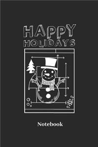 Happy Holidays Notebook