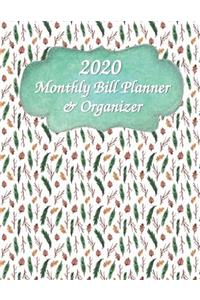 Monthly Bill Planner & Organizer 2020