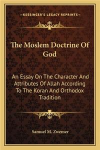 Moslem Doctrine of God