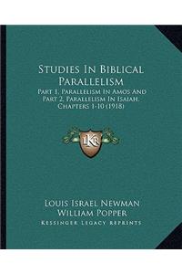 Studies In Biblical Parallelism