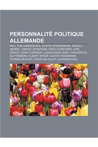Personnalite Politique Allemande