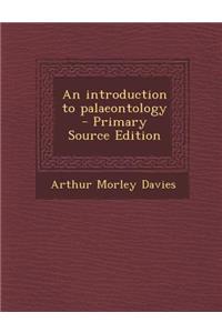 An Introduction to Palaeontology