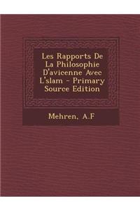 Les Rapports De La Philosophie D'avicenne Avec L'slam