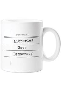 MUG: Library Saves Democracy (FIRM SALE)