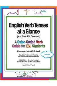 English Verb Tenses at a Glance: A Color-Coded Verb Guide for ESL Students