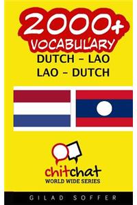 2000+ Dutch - Lao Lao - Dutch Vocabulary