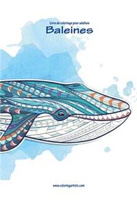 Livre de coloriage pour adultes Baleines 1