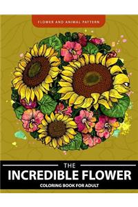 Incredible Flower coloring book for Adults