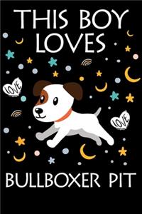 This Boy Loves Bullboxer Pit Notebook