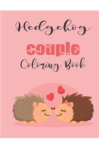 Hedgehog Couple Coloring Book