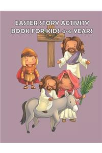 Easter Story Activity Book for Kids 4-6 years