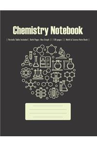 Chemistry Notebook: Hex Graph -- Hexagonal Graph-- Class Note Books -- Lab Notebook -- Organic Chemistry & Biochemistry -- with Periodic Table -- 120 pages -- Both Page