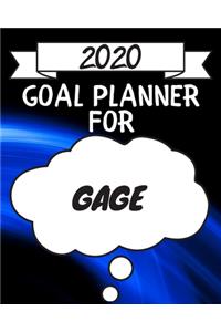 2020 Goal Planner For Gage