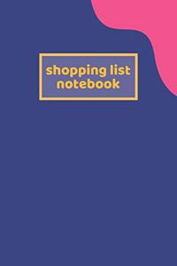 Shopping Organizer - (100 Pages, Daily Shopping Notebook, Perfect For a Gift, Shopping Organizer Notebook, Grocery List Notebook)