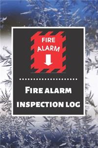 Fire alarm inspection log