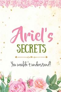 Ariel's Secrets personalized name notebook for girls and women