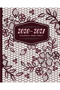 2020-2021 Personal Planner - Monthly - Mulberry