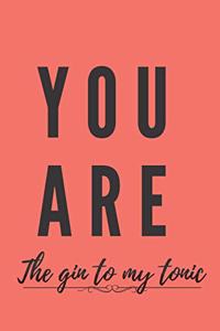 You are the gin to my tonic Notebook