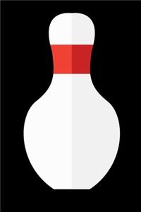 Bowler Journal: Bowling Pin Journal / Notebook / Diary Gift - 6"x9" - 120 pages - White Lined Paper - Matte Coverr