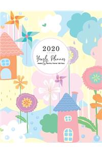 Yearly Planner 2020: Weekly & Monthly Schedule Diary (Calendar 1 Year 12 Months) Academic Journal Agenda Manage Organizer January 1, to December 31, 2020