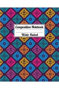 Composition Notebook Wide Ruled
