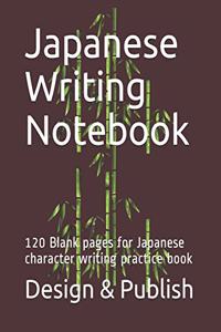 Japanese Writing Notebook