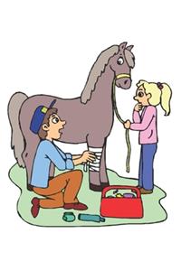 2020 Weekly Planner Horse Illustration Equine Horse Vet 134 Pages