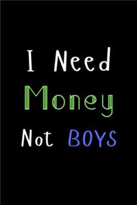 I Need Money Not Boys