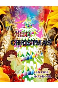 Merry Christmas coloring notebook