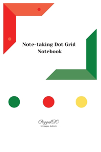 Note-taking dot grit Notebook- White Cover -124 pages-6x9-Inches