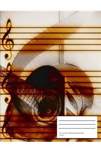Guitar Tablature Manuscript Paper - 200 Page Book 8.5 x 11 - Guitar Tab Notebook