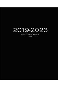2019-2023 Black Five Year Planner