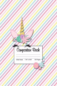 Composition Book Wide Ruled 7.44