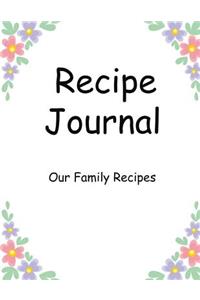 Recipe Journal, Family Recipe Book