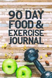 90 Day Food And Exercise Journal